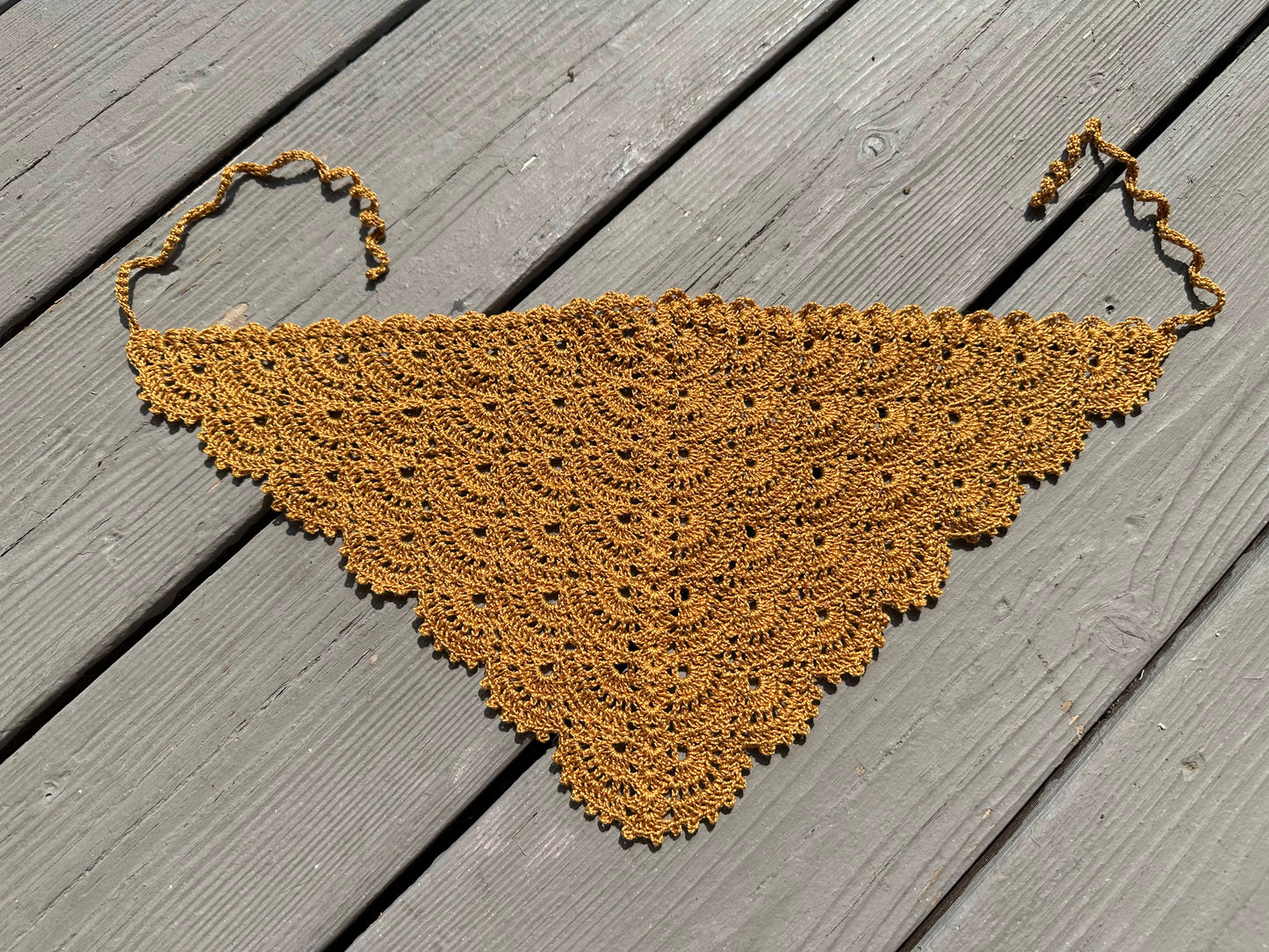 Fan Stitch Crochet Hair Bandana