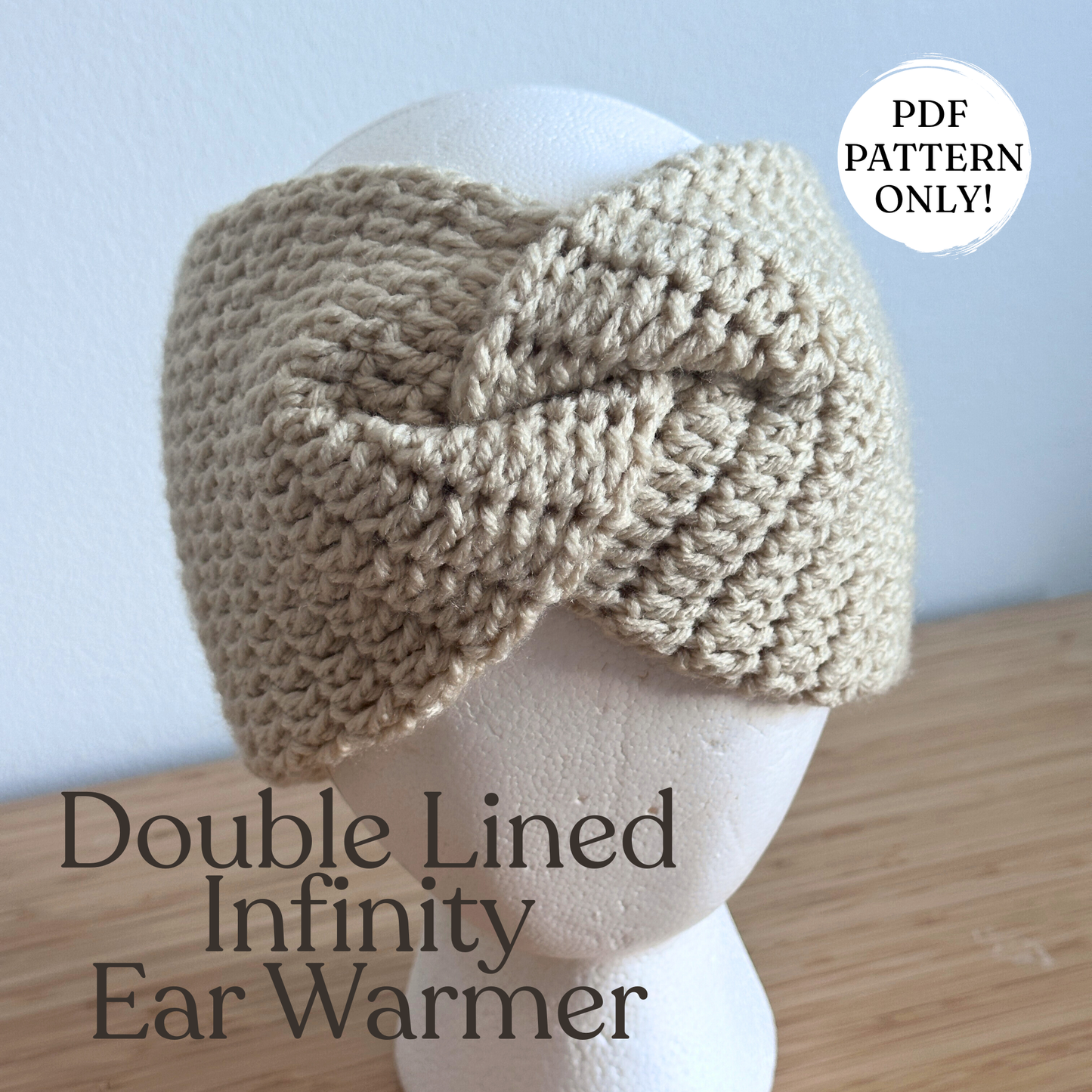 Double Lined Infinity Ear Warmer Pattern