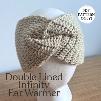 Double Lined Infinity Ear Warmer Pattern