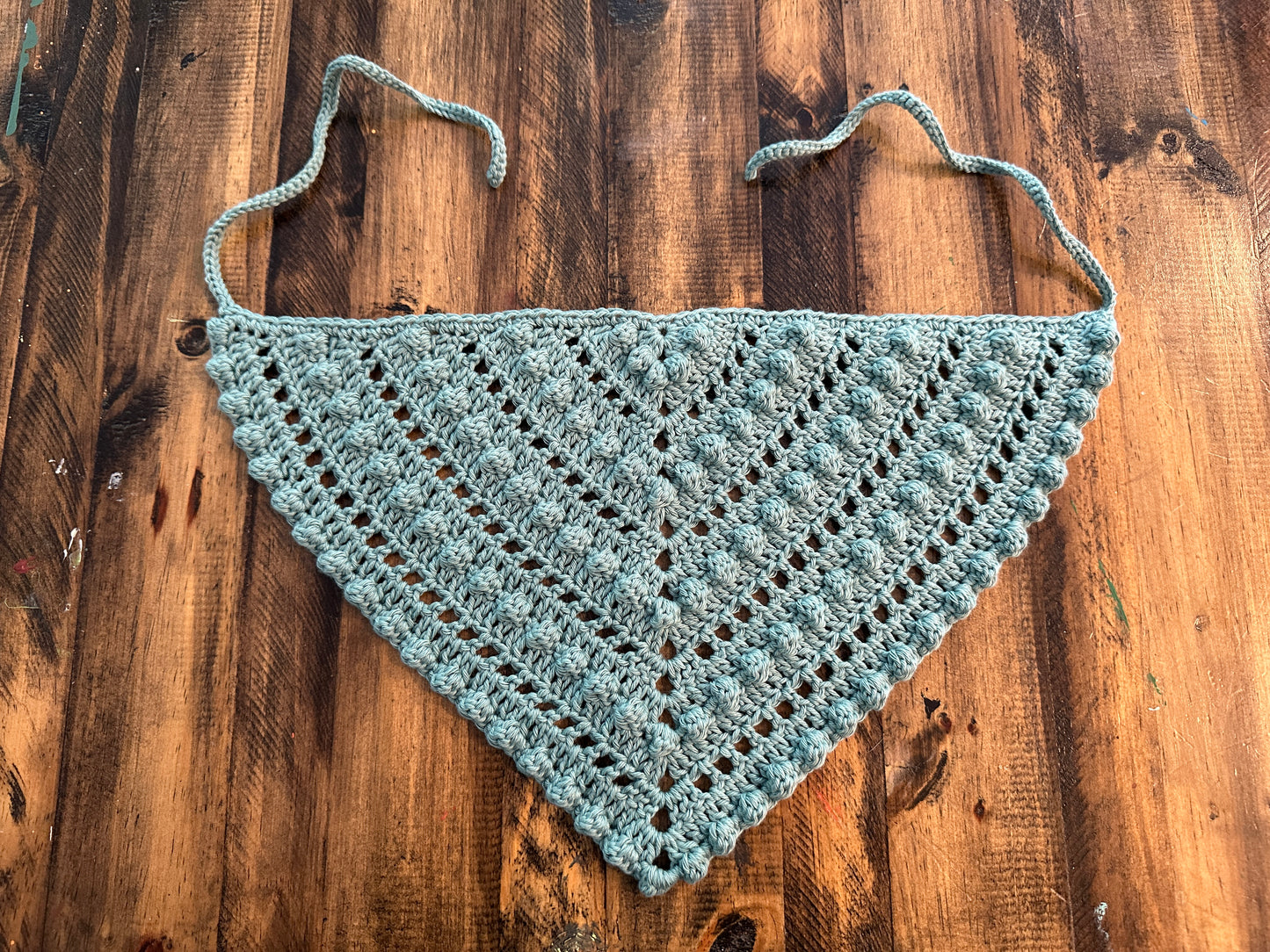 Bobble Stitch Crochet Hair Bandana