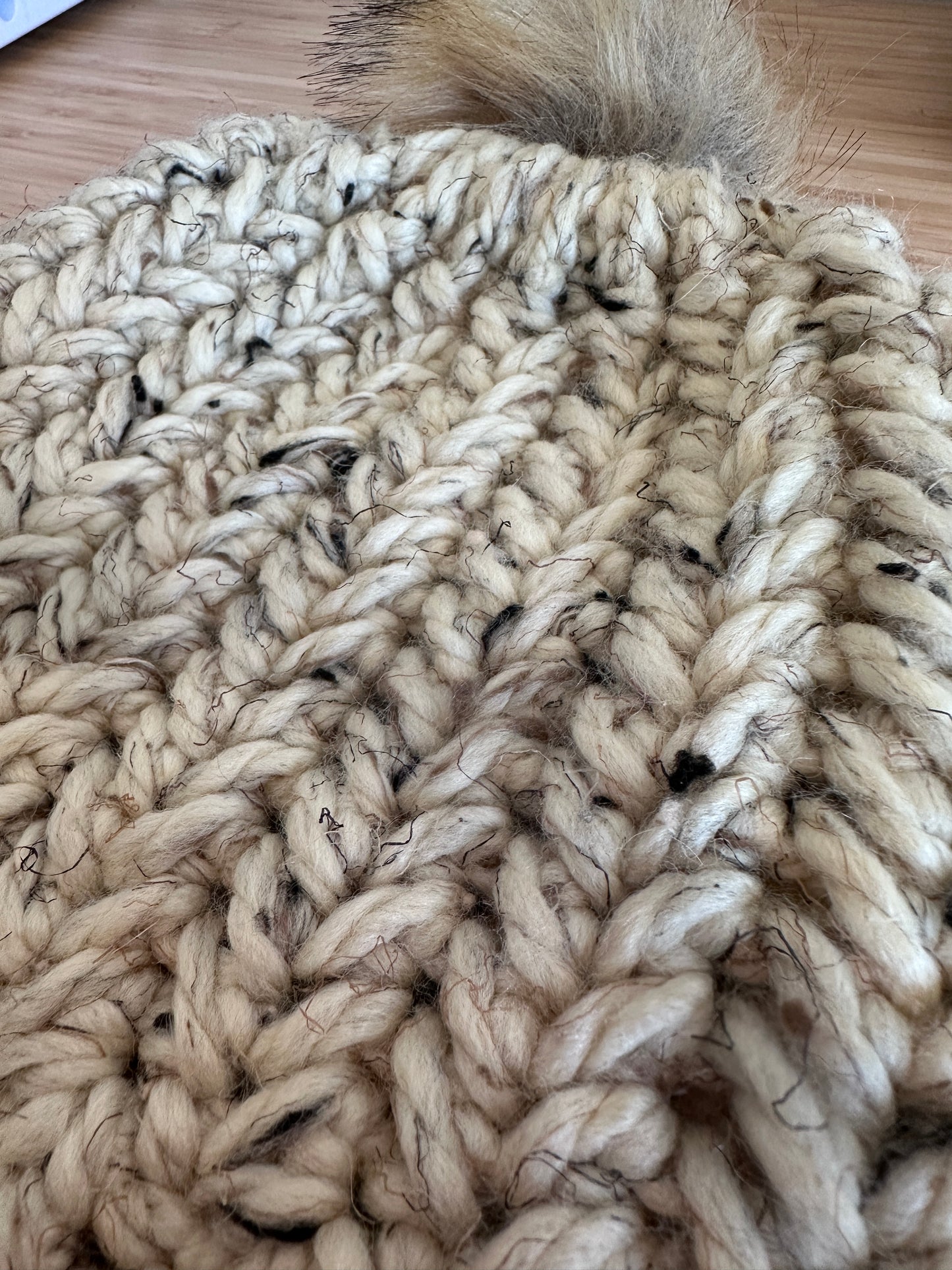 Chunky Herringbone Beanie Pattern