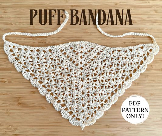 Puff Stitch Bandana Pattern