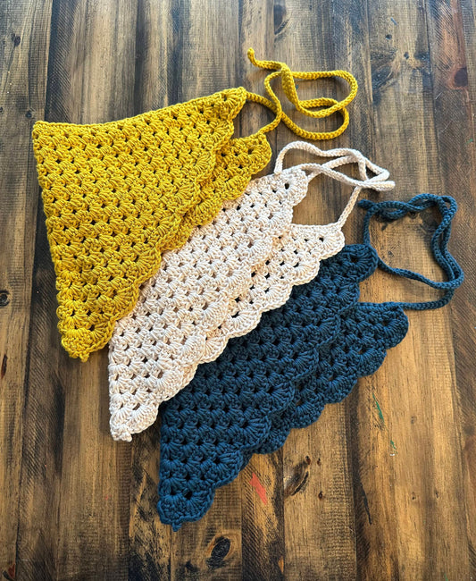 Boho Crochet Hair Bandana