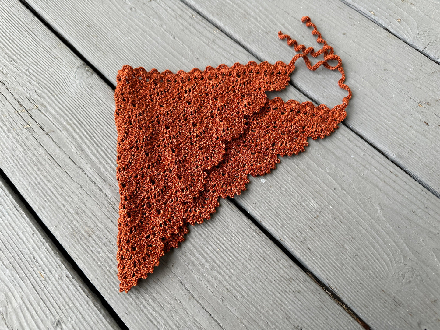 Fan Stitch Crochet Hair Bandana