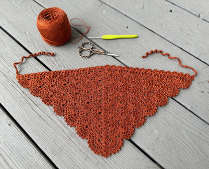 Fan Stitch Crochet Hair Bandana