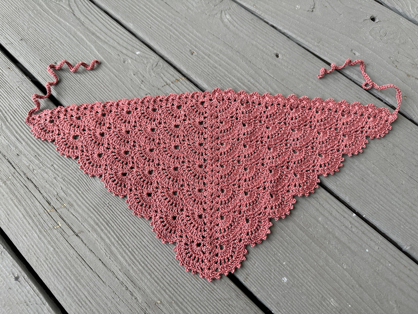 Fan Stitch Crochet Hair Bandana