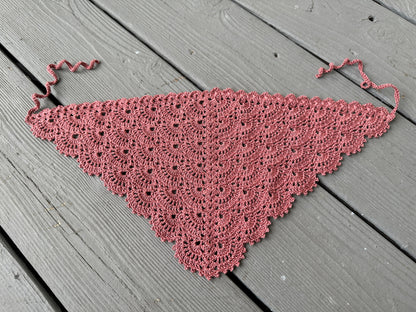 Fan Stitch Crochet Hair Bandana