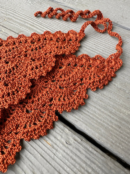 Fan Stitch Crochet Hair Bandana