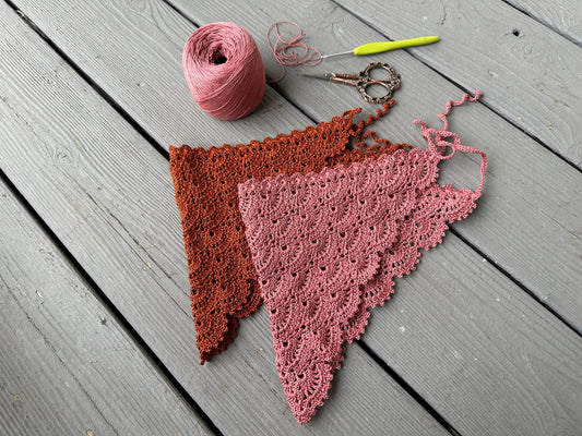 Fan Stitch Crochet Hair Bandana