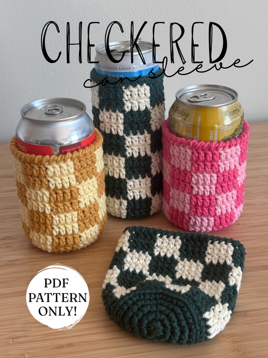 Checkered Can Sleeve Pattern